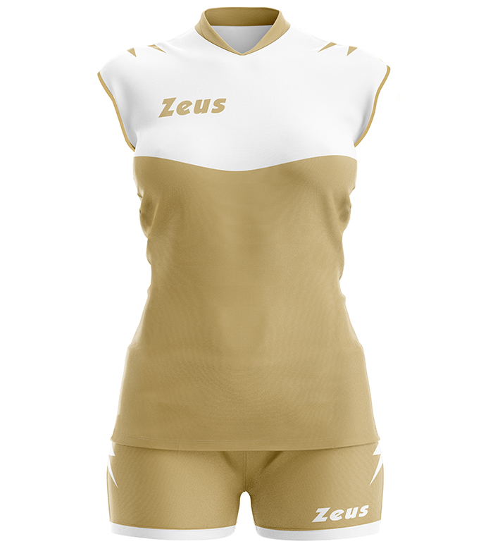 Волейбольна форма жіноча Zeus SARA Білий/Золотий